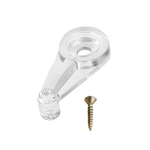 Set of 50 Glass Clips Glass Retainer Clips set for Fixing Glass Cabinet Doors