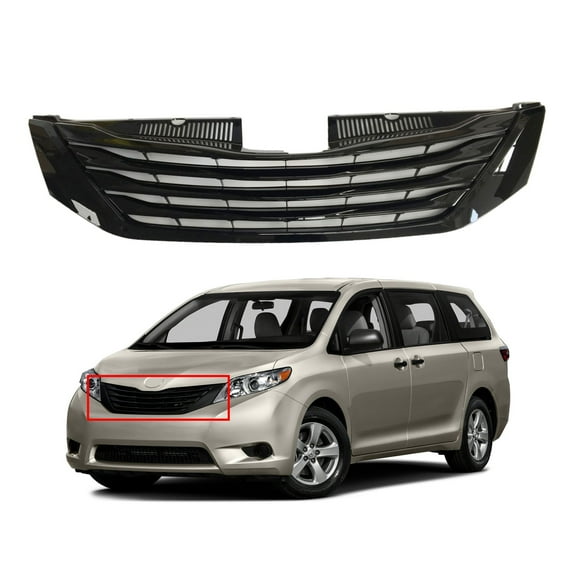 Front Grille For 2011 20122 013 2014 2015 2016 2017 Toyota Sienna TO1200332 5310108070