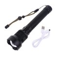 thumbnail image 1 of 25mm Black Linternas de mano LED P70 superbrillantes, linterna de emergencia con Zoom telescópico USB, 1 of 4