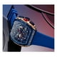 thumbnail image 4 of Reloj de pulsera Mini Focus MF0399g con cuerpo negro, analógico, para hombre, con correa de silicona azul y hebilla simple, 4 of 8