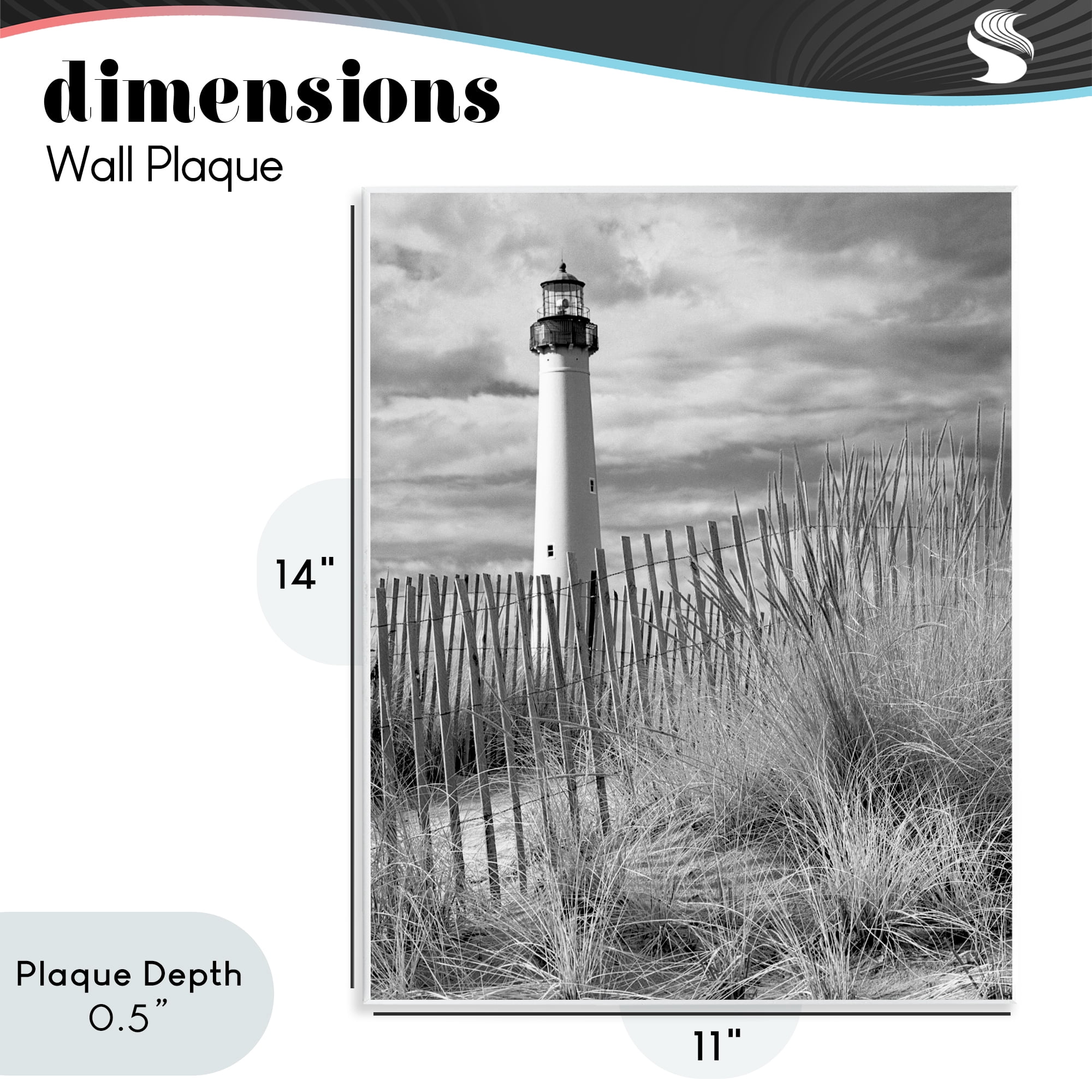 Stupell Industries Cape May Lighthouse View Wall Plaque Art, design by MJ Photography