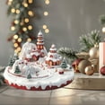 thumbnail image 4 of MOQIN Christmas Village House Indoor Decorations Gingerbread House Christmas Village Collectible Buildings Figurines Ceramic Shop House for Holiday Xmas Decor Gift, 4 of 9