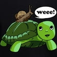 thumbnail image 3 of CafePress - Snail Riding Turtle - Pullover Hoodie, Classic & Comfortable Hooded Sweatshirt, 3 of 4