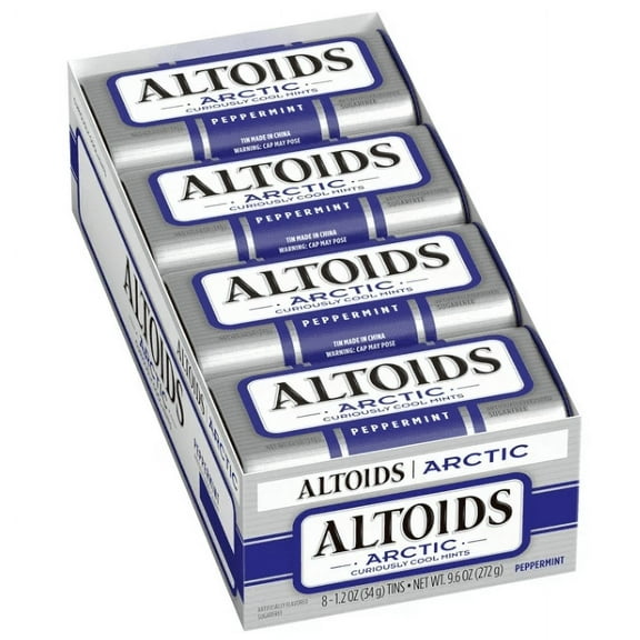 Altoids Arctic Peppermint Breath Mints, 1.2 oz Tin (pack of 8)