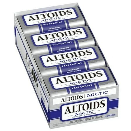 Altoids Arctic Mints, 1.2 oz Tin (Pack of 8), Multiple Flavors Available