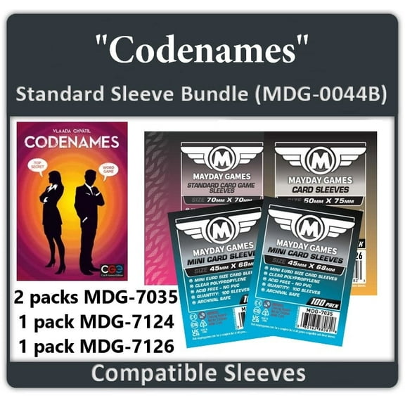 "Codenames" Compatible Card Sleeve Bundle