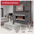 thumbnail image 4 of Northwest 36-inch Wall-Mount Electric Fireplace Heater with Orange Flame and Remote, 4 of 11