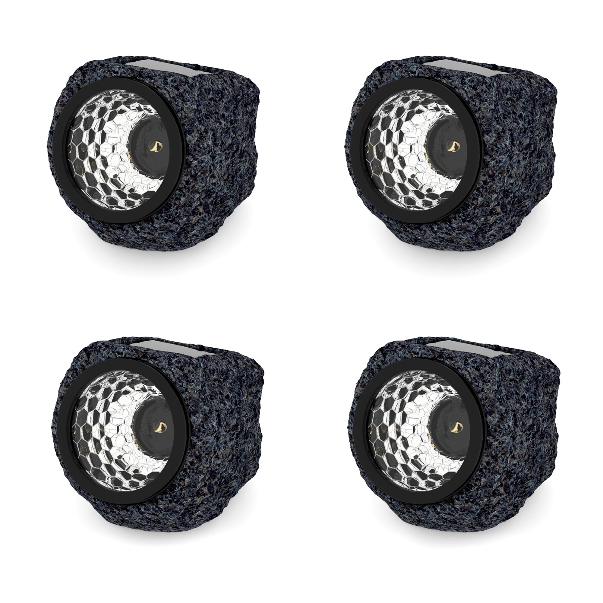 Pure Garden Solar Powered Rock Led Spotlight S 4 Com