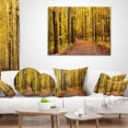 thumbnail image 3 of Designart Bright Autumn Forest Panorama - Modern Forest Throw Pillow - 16x16, 3 of 4