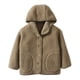 thumbnail image 1 of Gibobby Chamarra de invierno para niños y niñasniñas Invierno Manga Larga Caliente Sudadera Con Capucha Polar Abrigo Chaqueta Color Sólido Ropa(Café, 2-3 Años), 1 of 4