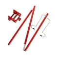 thumbnail image 4 of Gancho doble de estaca para acampar, lámpara de soporte de lámpara de suministros duraderos fácil de instalar Rojo Sharpla Soporte de linterna al aire libre, 4 of 8