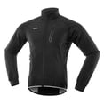 thumbnail image 1 of Men Cycling Jacket Waterproof Windproof Thermal Fleece Bike Jersey MTB Bicycle Riding Running Autumn Winter Jacket Coat, 1 of 7