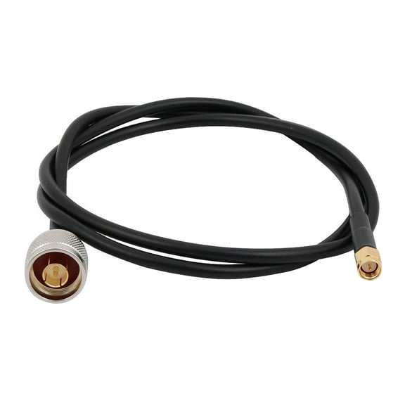 Unique Bargains SMA Male to N Type Male M/M Coaxial Cable Antenna Adapter 1 Meter