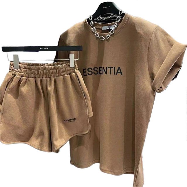 Short-sleeved Shorts Suit Letter Loose Short-sleeved For New Year As