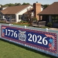 thumbnail image 3 of 250th Anniversary of the United States 1.6 * 8.2ft Banner, 1776-2026 250th Birthday Decoration, July 4th Patriotic American Flag, Independence Day, and Patriotic Supplies, 3 of 7