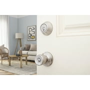 Hyper Tough Keyed Entry Tulip Style Doorknob and Deadbolt Double Combo pack, Stainless Steel Finish