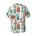 thumbnail image 7 of Kdxio Men's Hawaiian Shirt for Men Short Sleeve Shirt Cute Tableware Summer Casual Holiday Beach Button Down T-Shirts, 7 of 7