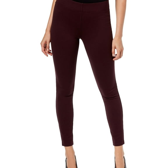 Maison Jules Women's Womens Ponte Casual Leggings Red Size Small