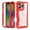 Red, variant on TECH CIRCLE for iPhone 16 Pro Case, Shockproof TPU+PC Armor Case Transparent Clear Back Cover,Red