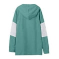 thumbnail image 5 of Xcmzpl Women's Hoodies Loose Fit Color Block Hooded Sweatshirt Athletic Sweater Tops Work Long Sleeve T-shirts Fall Fashion, 5 of 5