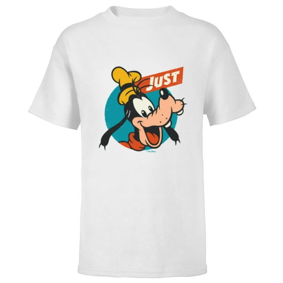 Disney Just Goofy Vintage Classics Retro Funny - Short Sleeve T-Shirt for Kids - Customized-White