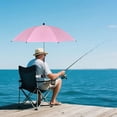 thumbnail image 3 of Sktrjpolfis Chair Umbrella with Clamp, 360° Adjustable Beach Umbrella, 83cm Diameter, UV Protection Rainproof Outdoor Umbrella, 3 of 6