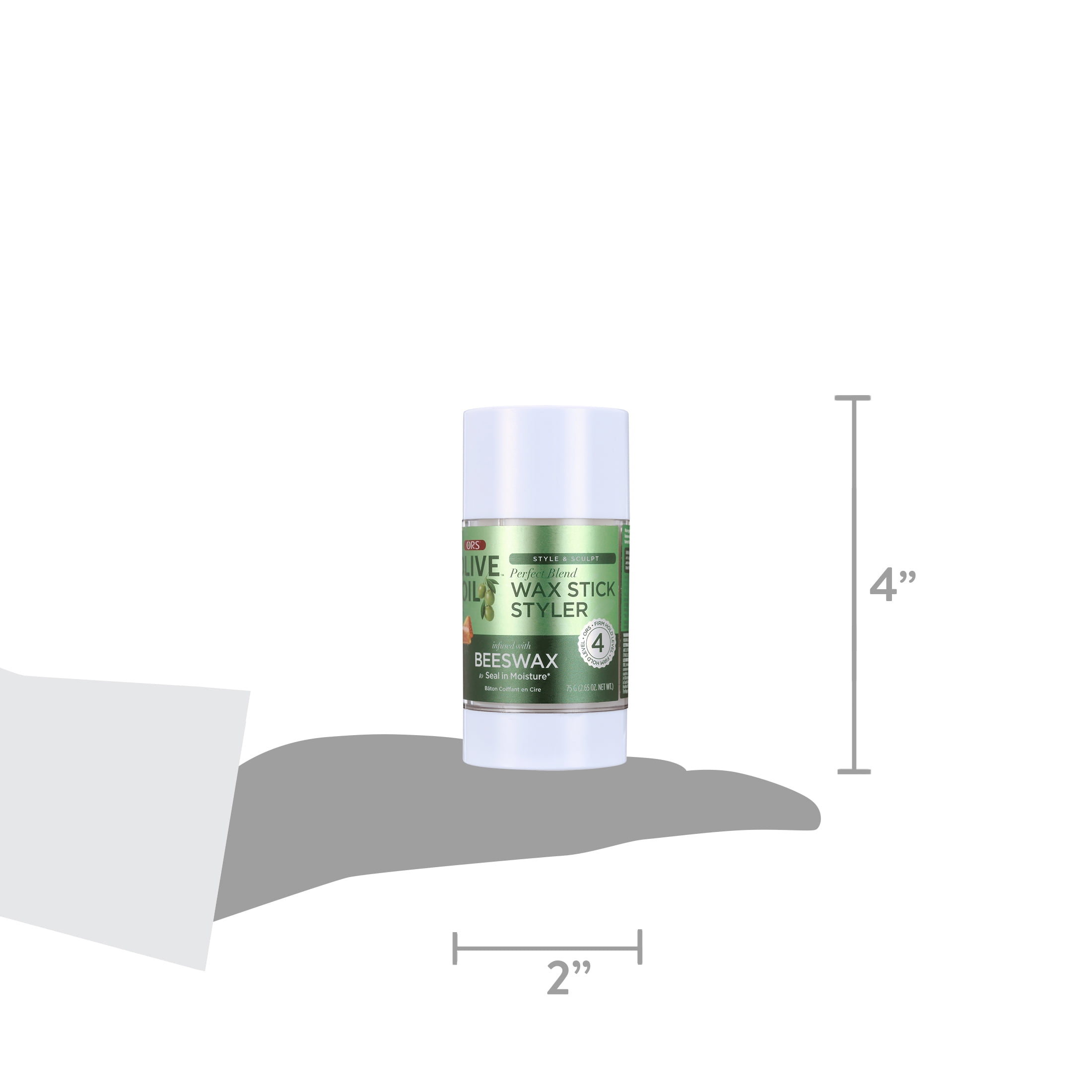 ORS Olive Oil Perfect Blend Wax Stick Styler, All Hair Types, Extra-Firm Hold, 2.6 oz