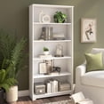 thumbnail image 2 of Scranton & Co Furniture Cabot 5 Shelf Bookcase in White, 2 of 8