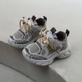 thumbnail image 2 of WNVMWI Toddler Girls Mesh Running Shoes Childrens Platform Sneakers with Hook And Loop Kids Non Slip Shoe Grey Sizs 11, 2 of 5