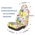 thumbnail image 2 of Lsque Tropical Pineapples Pattern Car Seat Covers for Front Seats , Waterproof Seat Covers for Cars, Sporty Front Seat Covers,Car Seat Cover Protector Front Seats, 2 of 5