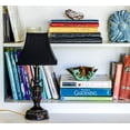 thumbnail image 2 of Slant Square Bell Hardback Lampshade with Washer Fitter, Black (with white lining), 2 of 2