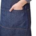 thumbnail image 4 of Kitchen Cooking Aprons, Adjustable Bib Denim Apron with 3 Pockets for Men Women, 4 of 5