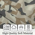 thumbnail image 2 of Pbobriich Green Camouflage Blackout Curtains,Abstract Thermal Insulated Window Curtain for Bedroom 52x96 Inch Set 2 Panels, 2 of 6