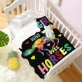 thumbnail image 2 of Just A Girl Who Loves Watercolor Horses Blanket Throw, Flannel Fleece Microfiber Lightweight Soft Cozy Luxury for All Season in Home Bed Sofa Chairs Dorm 60"x50" Blanket for Teens, 2 of 6