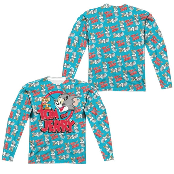 Tom And Jerry - Double Trouble (Front/Back Print) - Regular Fit Long Sleeve Shirt - X-Large