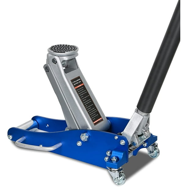 1Autodepot Aluminum and Steel Floor Jack, Low Profile Hydraulic Racing