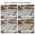 thumbnail image 4 of ODIKA Diamond Grid Checkered With Distressed Vintage Farmhouse Edge Stain Resistant Flatwoven for Entryway, Kitchen, Mudroom, 4 of 4