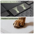 thumbnail image 3 of SMATTO Back Seat Extender for Dogs, Heavy Duty 400lbs Dog Car Seat Cover, Waterproof Pet Hammock for Back Seat with Mesh Window & Hard Bottom, Fits SUV Car, 3 of 10