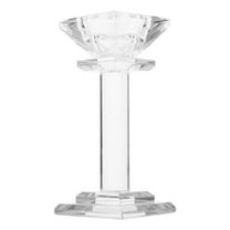 OUNONA  Pillar Crystal Candle Holder Cozy Atmosphere Decoration
