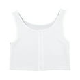thumbnail image 2 of Carpeta de pecho plano Qarigey mujer portátil lavable transpirable flexible elástico absorbente de sudor Blanco M, 2 of 6