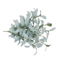 thumbnail image 3 of Plantas artificiales, ramas de hojas, simulación, vegetación, hogar, oficina, tela, planta falsa, gris blanco 10 Piezas Advancent HA8513-02B, 3 of 6