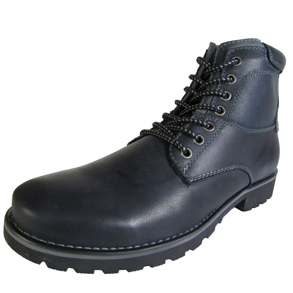 instinto Moretón medios de comunicación Steve Madden Mens Crosserr Lace Up Boot Shoe, Black Leather, US 7.5 -  Walmart.com
