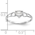 thumbnail image 2 of 14K White Gold Topaz Birthstone Ring (Size 6) Made In India xbr169, 2 of 5