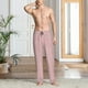 thumbnail image 2 of Fotbe Pink Stripes Pantalones de Pijama para Hombre, Pantalones de Dormir, Pantalones de Casa con Cintura Ajustable y Bolsillos-Small, 2 of 6