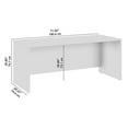 thumbnail image 4 of Bowery Hill 60W x 30D Office Desk in White - Engineered Wood, 4 of 7