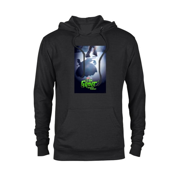 Marvel Studios I Am Groot Groot’s Pursuit Episode Poster - Pullover Hoodie for Adults - Customized-Black