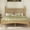 Natural, variant on King Size Platform Bed with Gourd Headboard, Solid Wood Bed Frame with Wood Slats, Sturdy Center Support and No Box Spring Needed, Retro Style, Walnut