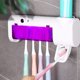 thumbnail image 5 of Dispensador de pasta de dientes doméstico montado en la pared limpiador de soporte de cepillo de dientes con luz UV, 5 of 8