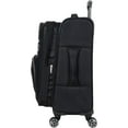 thumbnail image 4 of Kenneth Cole REACTION Rugged Roamer Lightweight Softside Expandable 8-Wheel Spinner Luggage, Black, 20-Inch Carry-On 20-Inch Carry-On Black, 4 of 10