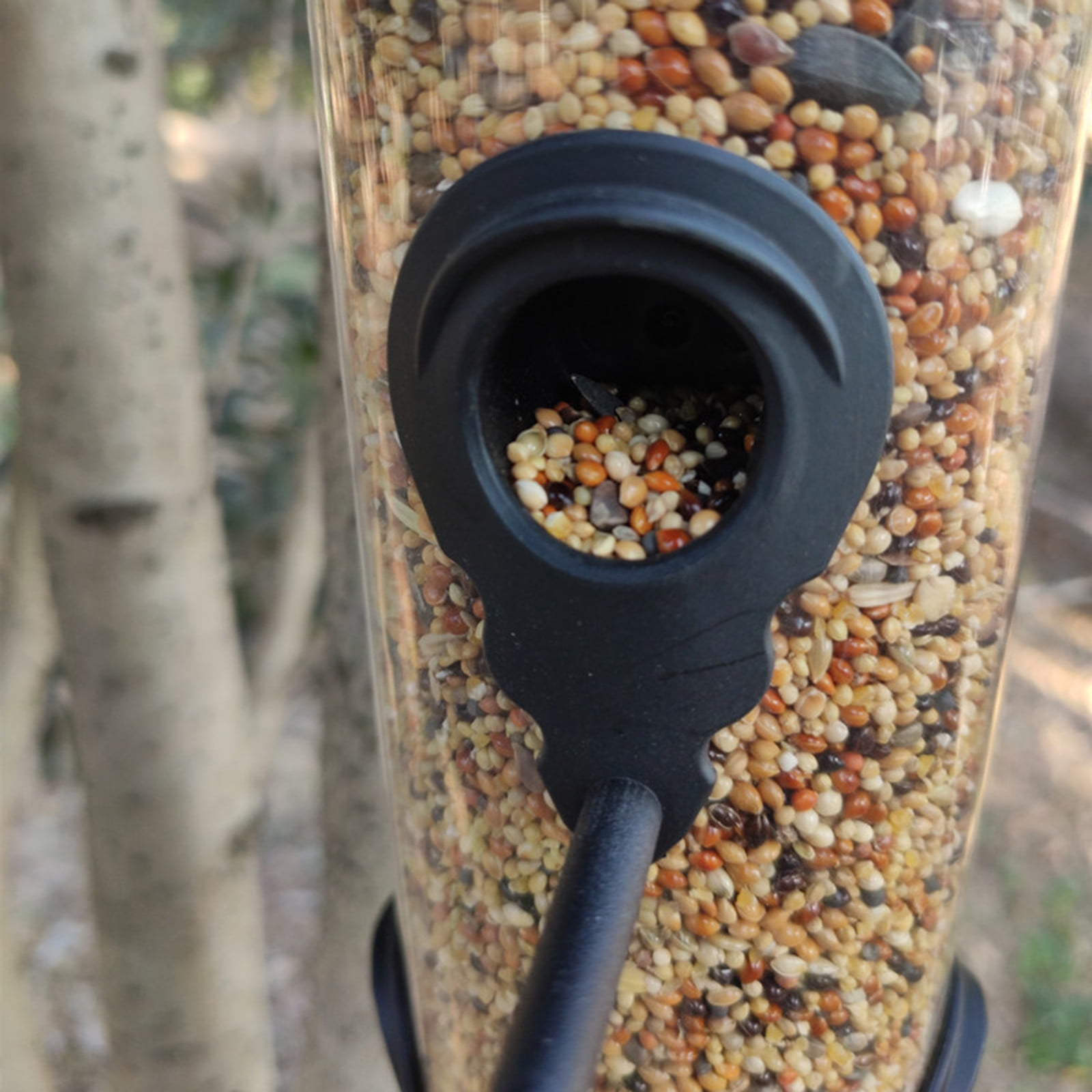EUDIDV Suet Bird Feeder Hummingbird Feeder Unique Design Feeding System With Bright Transparent Tube Avian Feast Station